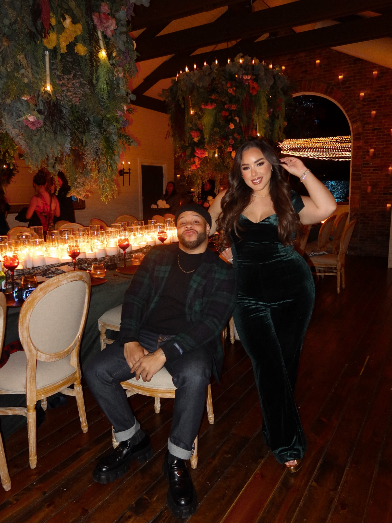 His & hers outfits for the final dinner of #DestinationTheKnot 🤍 this Vici jumpsuit is so perfect for the holidays!

#LTKmens #LTKHoliday #LTKmidsize