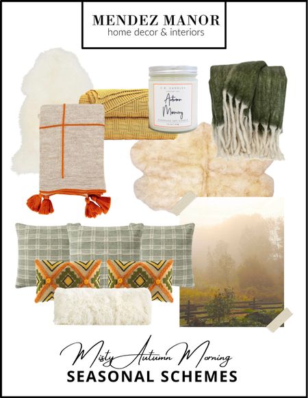 Though this may not be the type of fall we get out here in California, it doesn’t hurt to dream! Soft warm greens and muted golds capture the feeling of a peaceful and misty fall morning. I love the rustic vibe that sheepskin textiles add to a design scheme! 🌾

#pillows #blankets #falldecor #homedecor #homeaccents #throwpillows #autumn

#LTKhome #LTKSeasonal #LTKstyletip