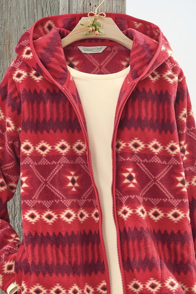 Rustic Ridge Polar Fleece Hoodie | Coldwater Creek