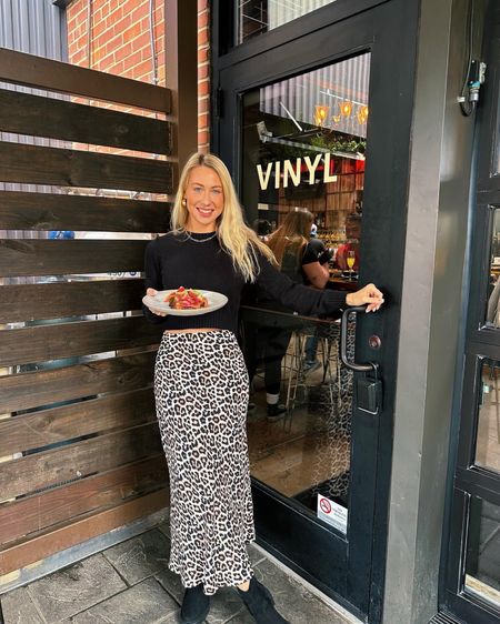 The skirt and shoes fit true to size! This skirt is such a great spring transition item. I can’t wait to style it for you. The gold jewelry is affordable but no issues! I wear all the time for a while now! #leopardprint #animalprint #goldjewelry #goldaccessories #maxiskirt 

#LTKfindsunder50 #LTKshoecrush #LTKfindsunder100