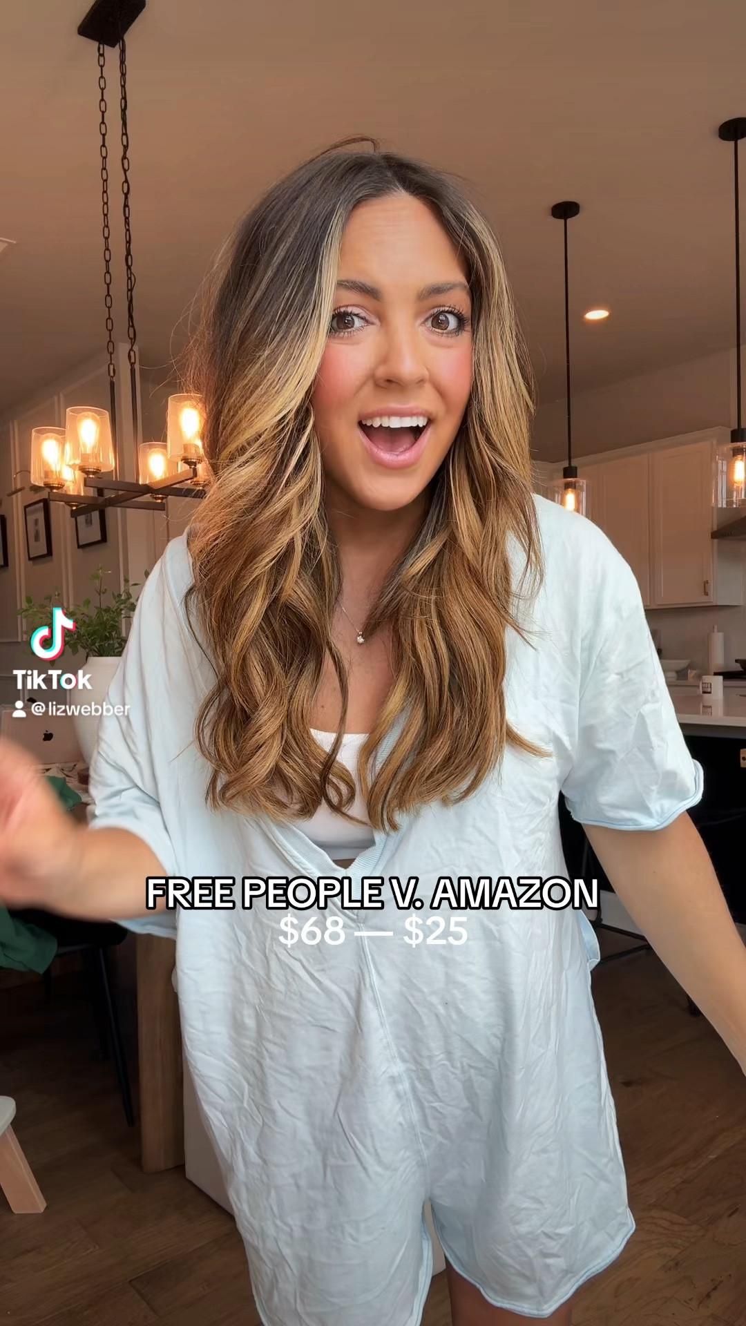 Free People lookalike on Amazon!! I’m wearing a medium in both! Great for pregnancy or for toddler moms