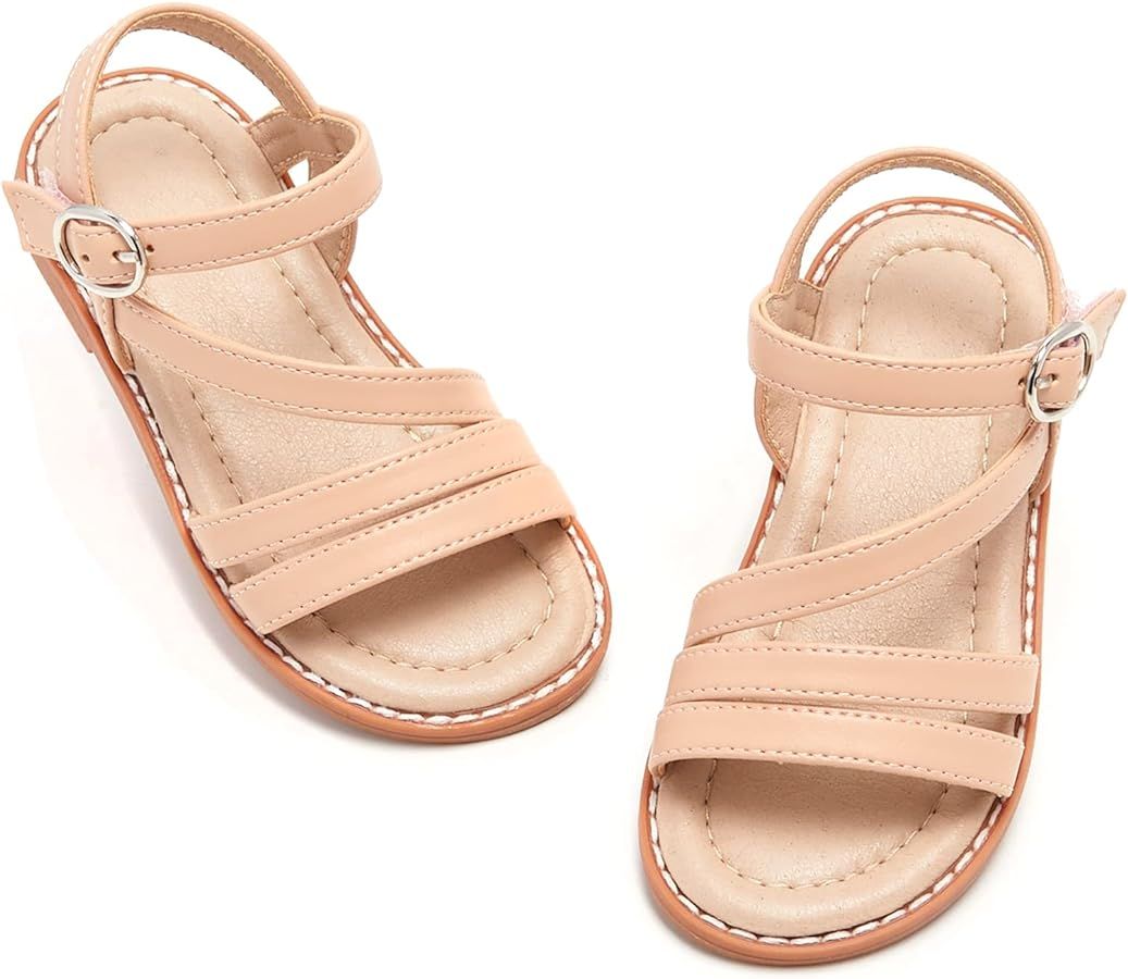 ESTINE Girls Sandal Dress Shoe for Toddler/Little Kid Party School Shoe | Amazon (US)