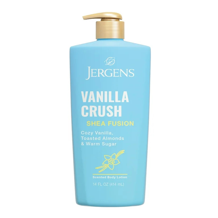 Jergens Shea Fusion Vanilla Crush Scented Body Lotion, Moisturizer for Dry Skin, 14 fl oz | Walmart (US)
