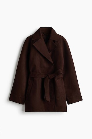 H & M - Tie-Belt Coat - Brown | H&M (US + CA)