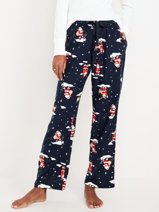 Mid-Rise Printed Flannel Pajama Pants | Old Navy (US)