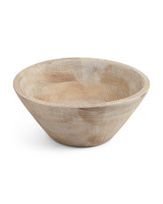 10in Wooden Ribbed Bowl | Kitchen & Dining Room | Marshalls | Marshalls