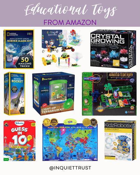 Encourage your kids to learn while playing with these educational toys from Amazon! 
#giftguide #genderneutraltoys #educationaltoys #affordablefinds 

#LTKGiftGuide #LTKKids #LTKHome