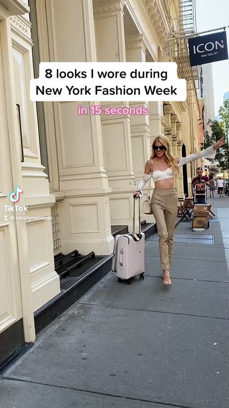 8 looks I wore during New York Fashion Week! Faux leather pants, pink set, all black leather outfit, gala dress, pink feathery top… so many cute options for Fall! 

#traveloutfits #newyork #autumnoutfits

#LTKstyletip #LTKunder100 #LTKSeasonal