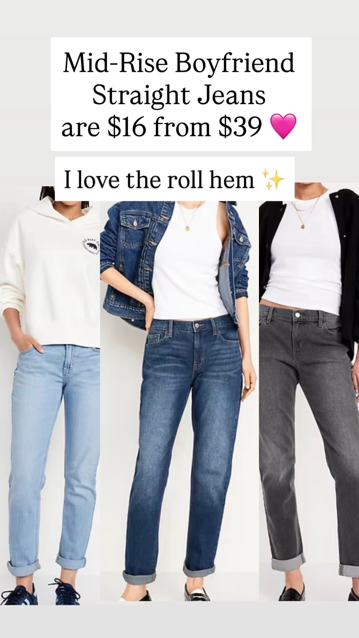 Mid-Rise Wow Boyfriend Straight Jeans are $16 from $39

#LTKSaleAlert