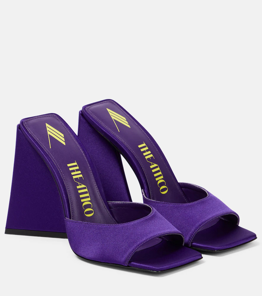 The Attico Mules Devon en satin | Mytheresa (FR)