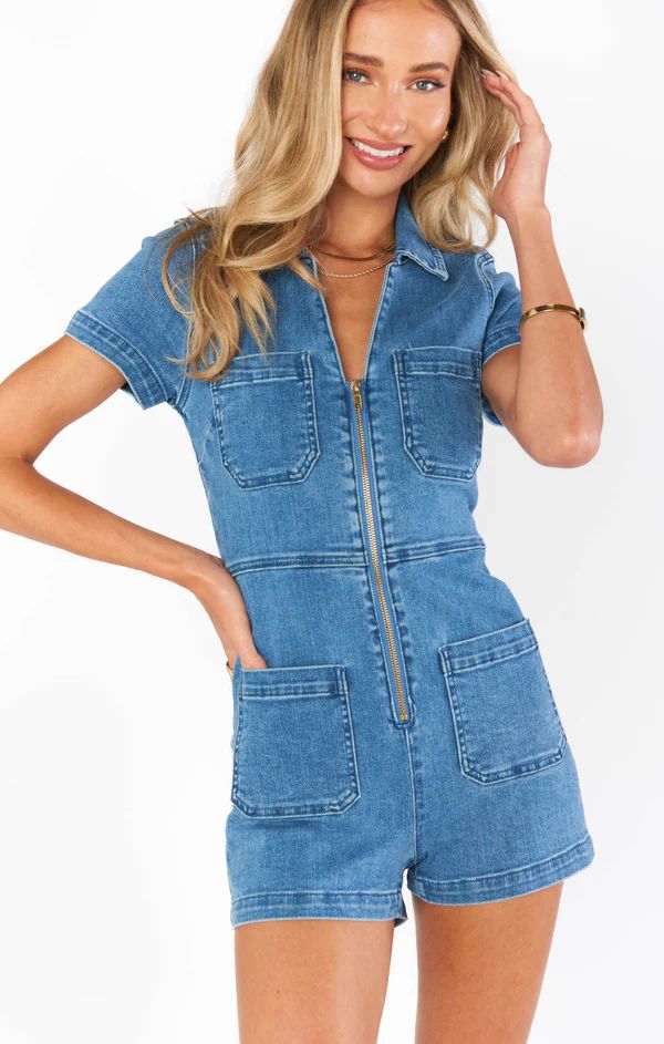 Ranch Romper ~ French Blue | Show Me Your Mumu
