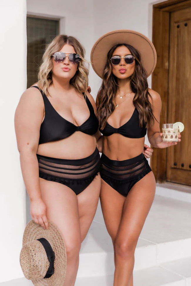 Capture Your Heart Black Bikini Top | The Pink Lily Boutique