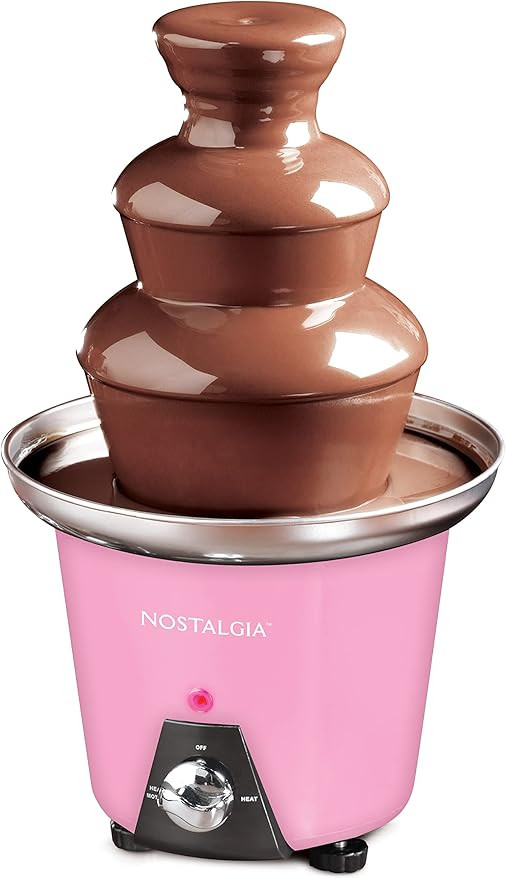 Nostalgia 3 Tier Electric Chocolate Fondue Fountain Machine for Parties - Melts Cheese, Queso, Ca... | Amazon (US)
