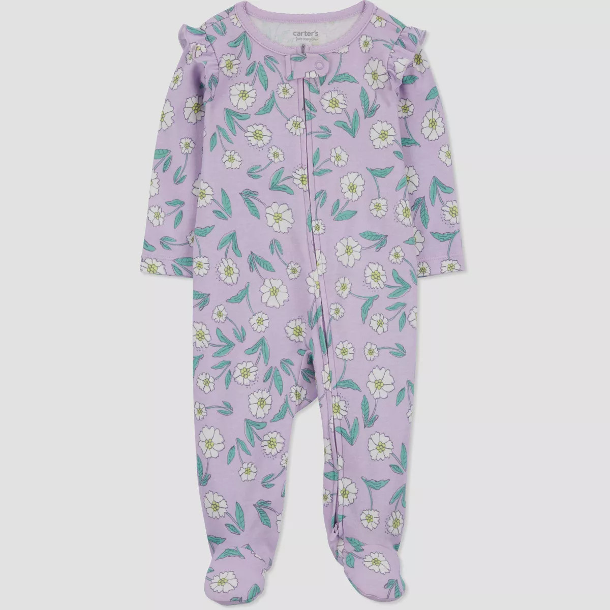 Carter's Just One You®️ Baby Girls' Floral Sleep N' Play - Purple/White | Target