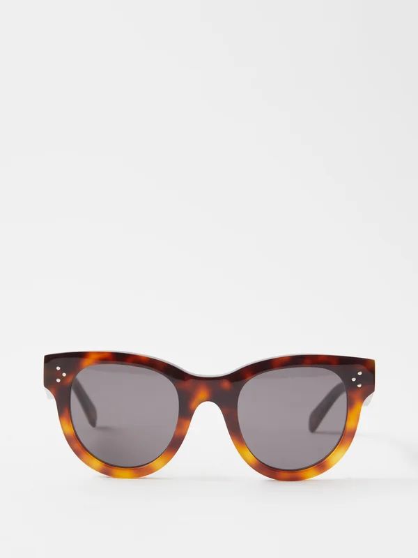 Round tortoiseshell-acetate sunglasses | Celine Eyewear | Matches (US)