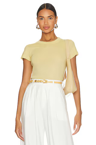 LA Made Crew Neck Tee in Yellow from Revolve.com | Revolve Clothing (Global)