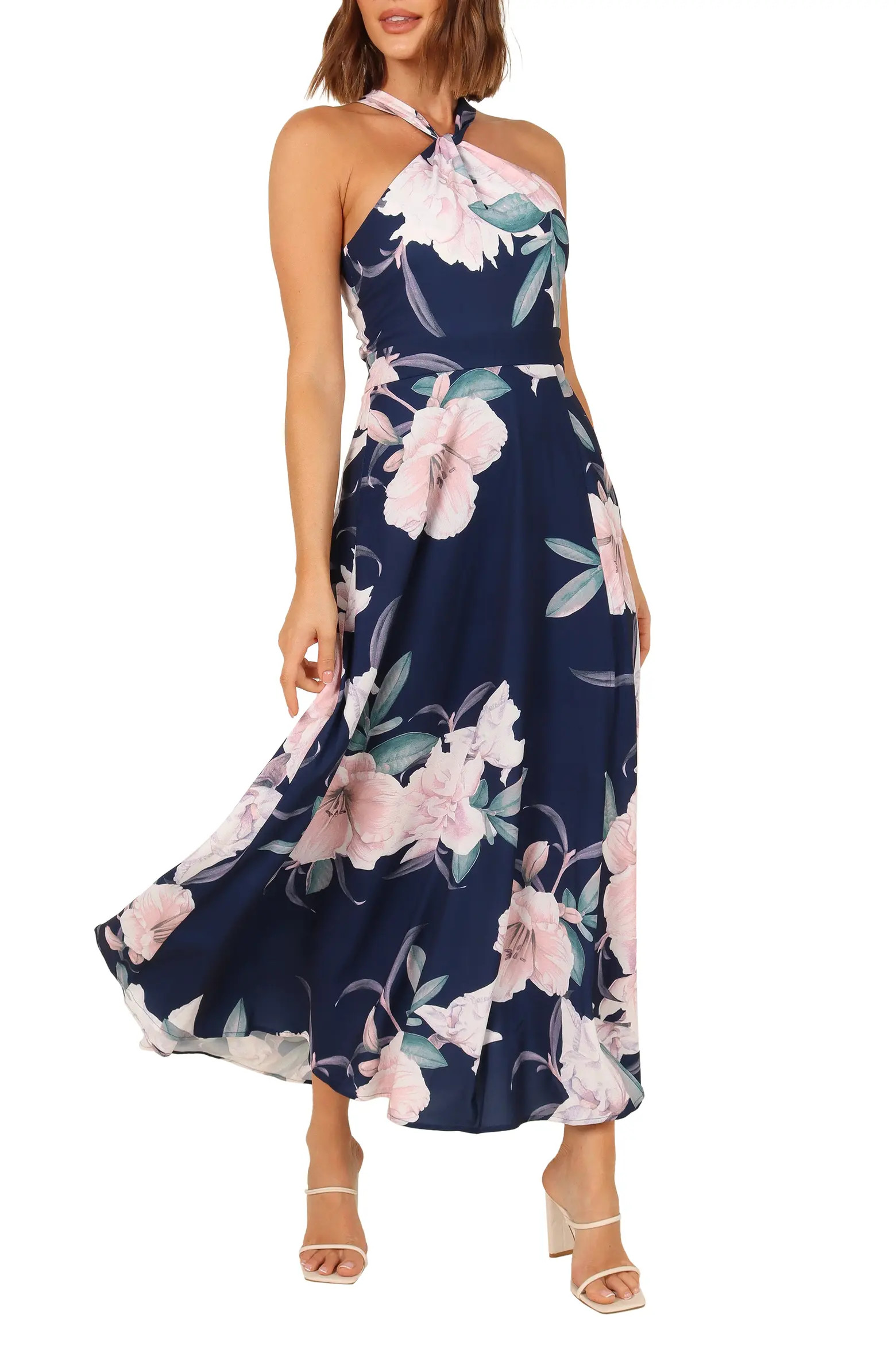 Miara Floral Print Halter Dress (Women) | Nordstrom | Nordstrom
