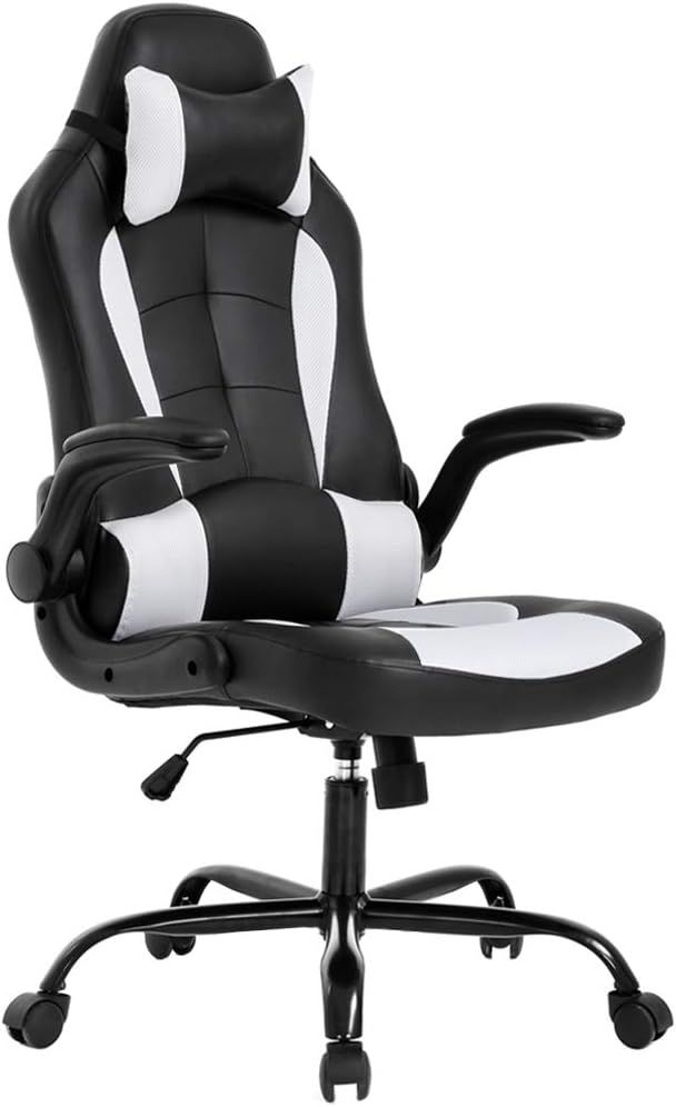 BestOffice PC Gaming Chair Ergonomic Office Chair Desk Chair with Lumbar Support Flip Up Arms Hea... | Amazon (US)