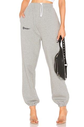 DANIELLE GUIZIO Fleece Sweatpant in Heather Grey from Revolve.com | Revolve Clothing (Global)