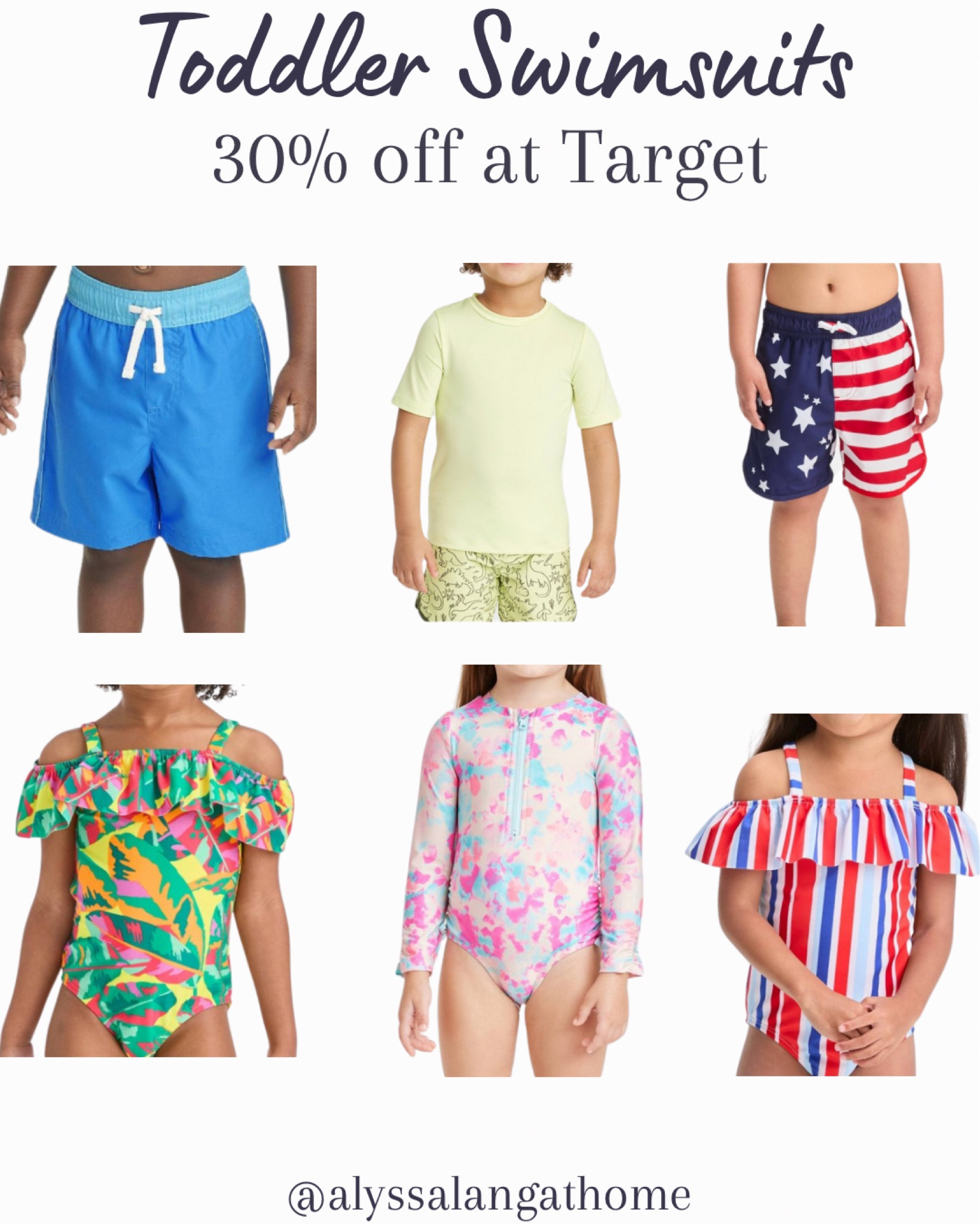 30% off Target swim through Monday!  Toddler swimsuit.  Toddler boy swim.  Toddler girl swim.  Target swimsuits

#LTKswim #LTKsalealert #LTKkids