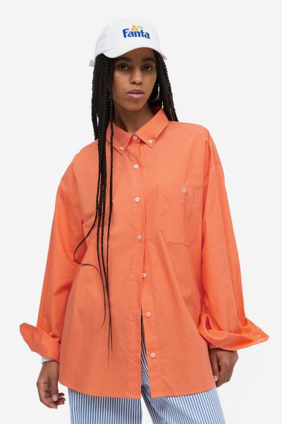 Oversized Poplin Shirt | H&M (US + CA)