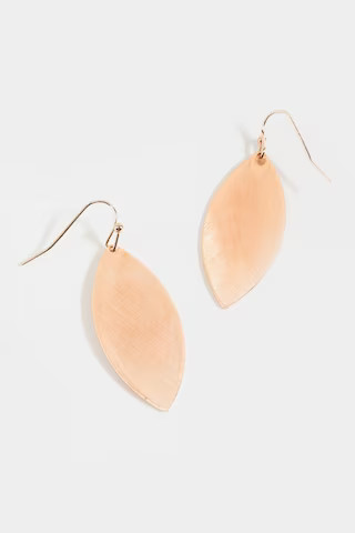 Alba Leaf Drop Earrings | Francesca's