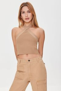 Sweater-Knit Halter Crop Top | Forever 21 (US)