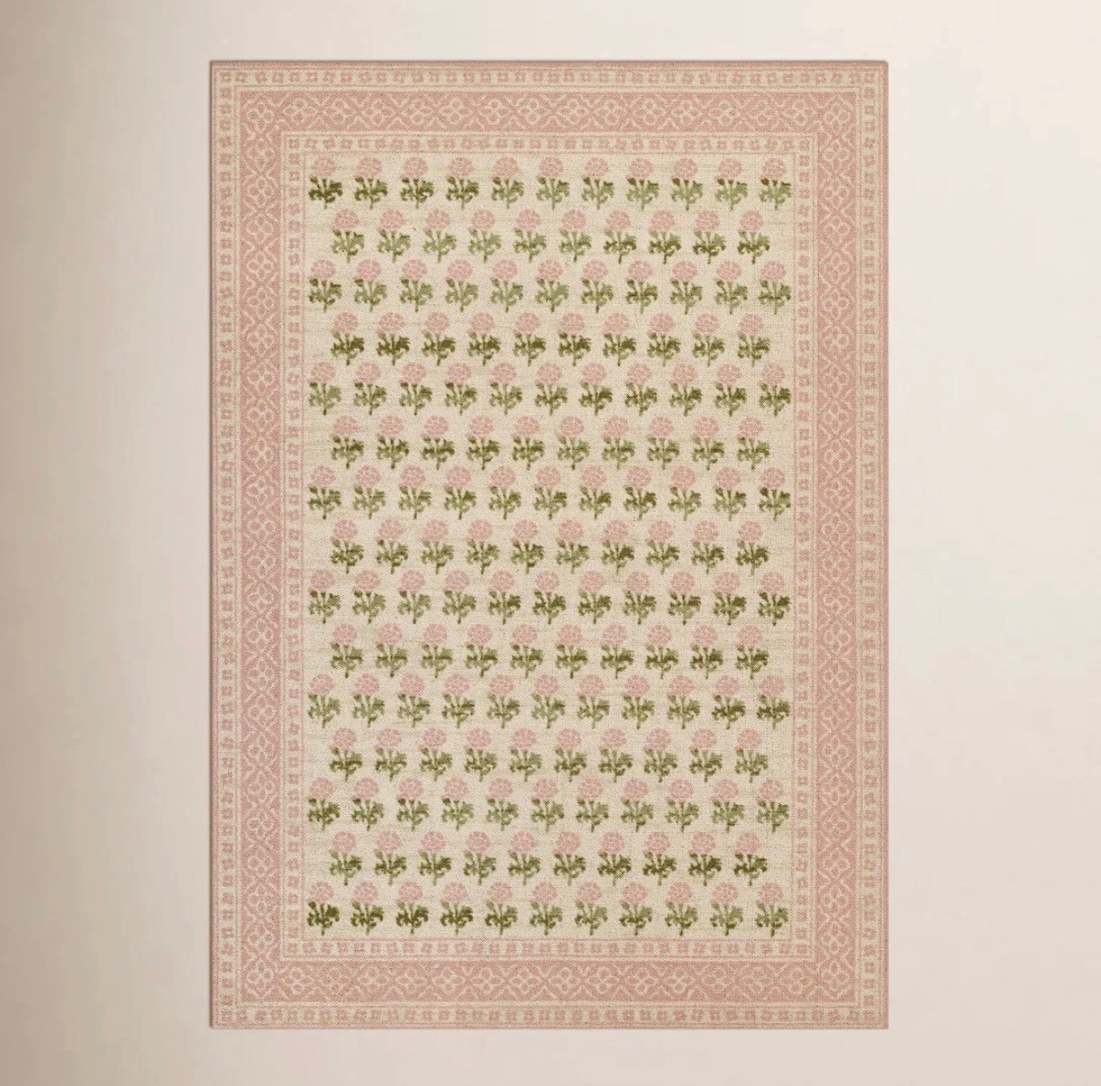 RUN because this pink + green floral rug is on MAJOR sale right now 🌸💗🌿

I am obsessed with this one!! The soft pink, green floral print, and traditional border are so pretty together. It has that classic, timeless, slightly grandmillennial look that would be precious in a little girl’s room, nursery, bedroom, playroom, or even a feminine office ✨

It’s on sale for 42% OFF 🙌🏼 Such a good sale for a wool blend rug, especially one this cute!

If you’ve been looking for a pink and green floral area rug, this is SUCH a pretty find 🌸🌿

#pinkrug #floralrug #arearug #girlsroom #girlsroomdecor #nurserydecor #bedroomdecor #playroomdecor #grandmillennial #grandmillennialstyle #traditionaldecor #homedecor #homefinds #wayfairfinds #wayfairsale #nursery #littlegirl #girlsroom #rug #arearug #floor #furniture #livingroom #homedecor #grandmillennial #grandmillennialdecor #grandmillenialstyle #homedecorideas #interior #interiordesign #cozyspaces #home #homedesign #homestyle #design #style #grandmillennial #grandmillennialhome #gold #goldstyle #golddecor #goldaccent #antiquegold #antiquestyle #nursery #nurserydecor #nurserydesign #nurseryinspo #nurserystyle #reading #readingnook #office #officedecor #bedroom #bedroomdecor #sale #salealert #deal #dealoftheday #interior #interiordesign #cozyspaces #warmspaces #homedesign #homestyle #design #style #classicstyle #classicdecor #classicstyle #livingroom #bedroom #timeless #timelessdecor #timelessstyle #affordable #affordabledecor #affordablestyle #budget #budgetfriendly #budgetdecor #budgetstyle #styleonabudget #designerlookforless #lookforless #homedecoronabudget #homeinspo #homestyle @Wayfair