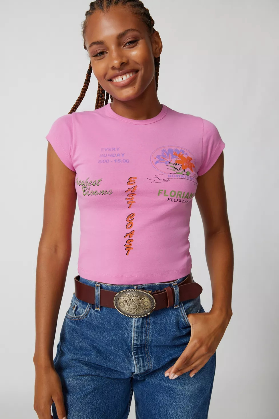 Flower Market Baby Tee | Urban Outfitters (US and RoW)