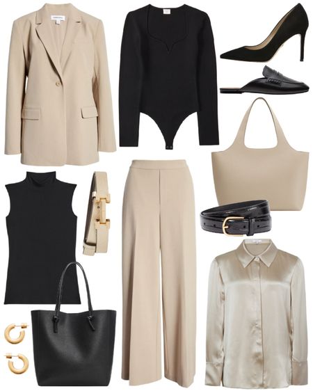 Winter to spring workwear (most under $200!) 🖤🤍 Lots of options to mix and match for easy outfits. 

#workwear #neutralworkwear #springworkwear #beigeblazer #beigeworkpants #neutrals 

#LTKSeasonal #LTKunder50 #LTKunder100