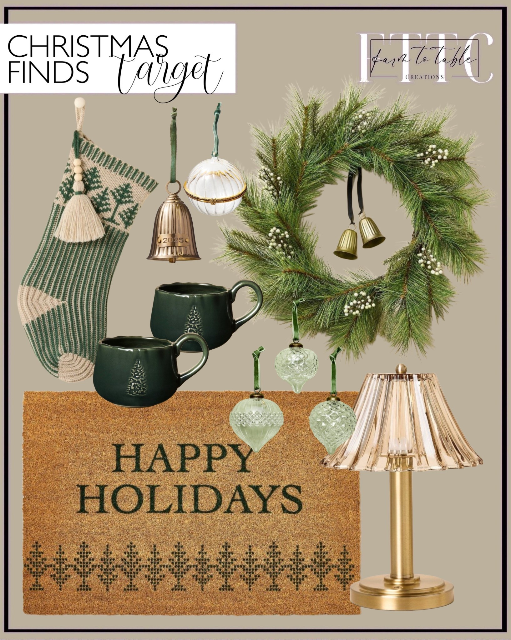 Hearth & Hand with Magnolia Christmas Decor at Target

Follow @farmtotablecreations on Instagram for more curated seasonal home finds.

The Hearth & Hand with Magnolia Christmas collection at Target is here, and it’s full of timeless holiday charm. From cozy knit stockings and green mugs to brass bells, glass ornaments, and festive wreaths — every piece feels warm, classic, and welcoming. Perfect for adding simple, nostalgic touches throughout your home this season.

#targetchristmas #hearthandhand #magnolia #targethome #holidaydecor #christmasdecor #holidayhome #targetfinds #christmaswreath #christmasstocking #holidaystyle #targetchristmasdecor

#LTKHome #LTKFindsUnder50 #LTKSeasonal