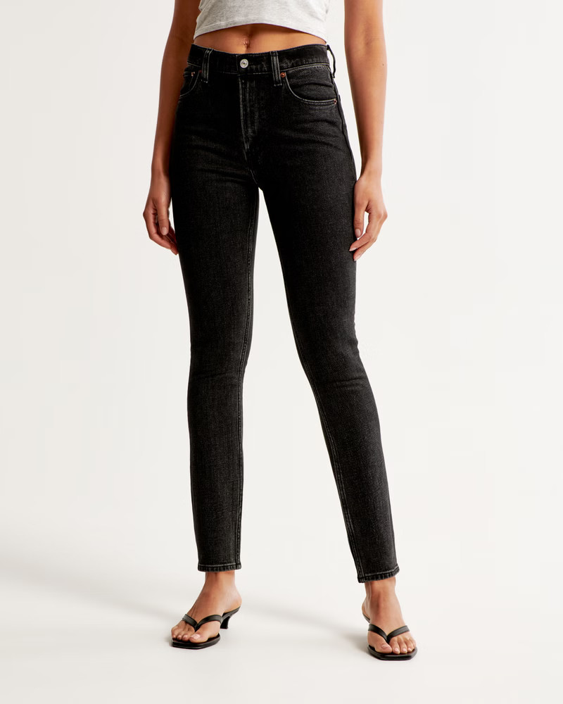 Women's High Rise Skinny Jean | Women's Bottoms | Abercrombie.com | Abercrombie & Fitch (US)
