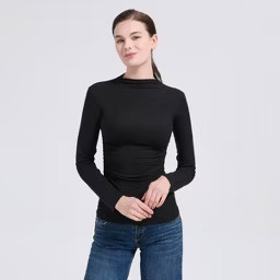Women's Long Sleeve Mock Turtleneck Top - A New Day™ | Target