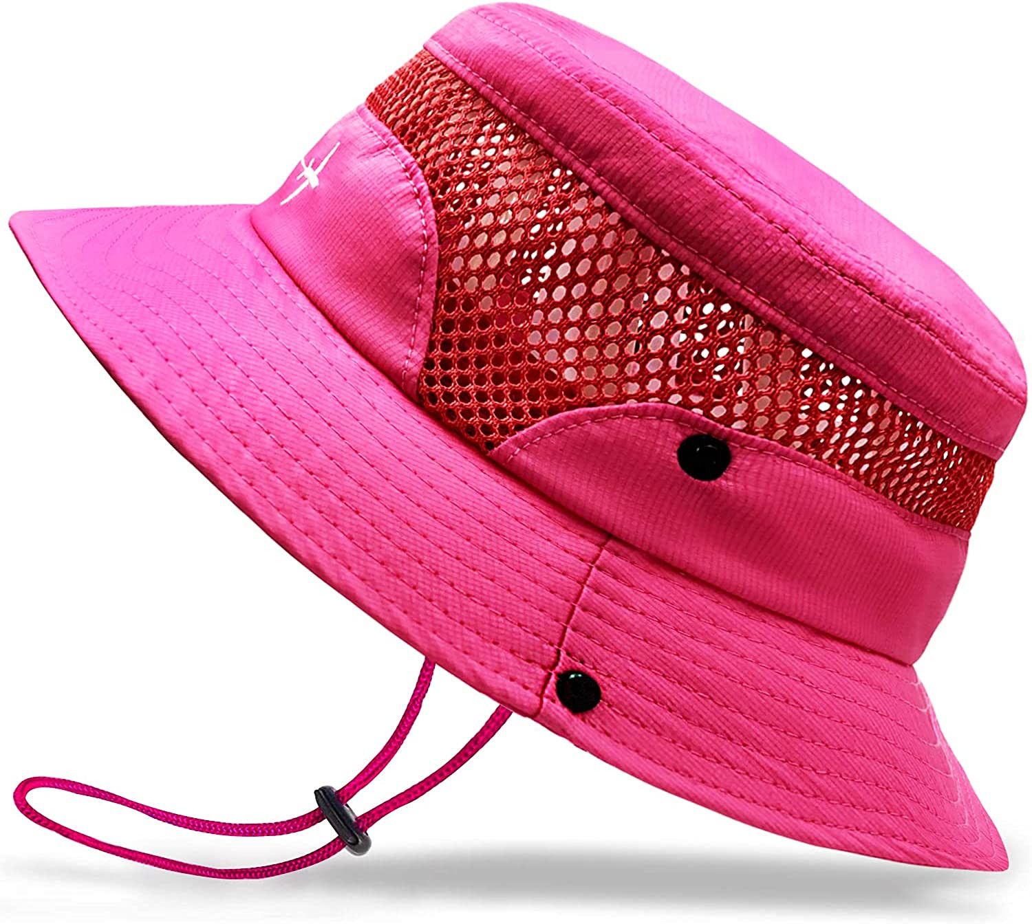 Baby Sun Hat Toddler Sun Hat Kids Breathable Bucket Sun Protection Hat | Adjustable, Stay-on Chin... | Amazon (US)