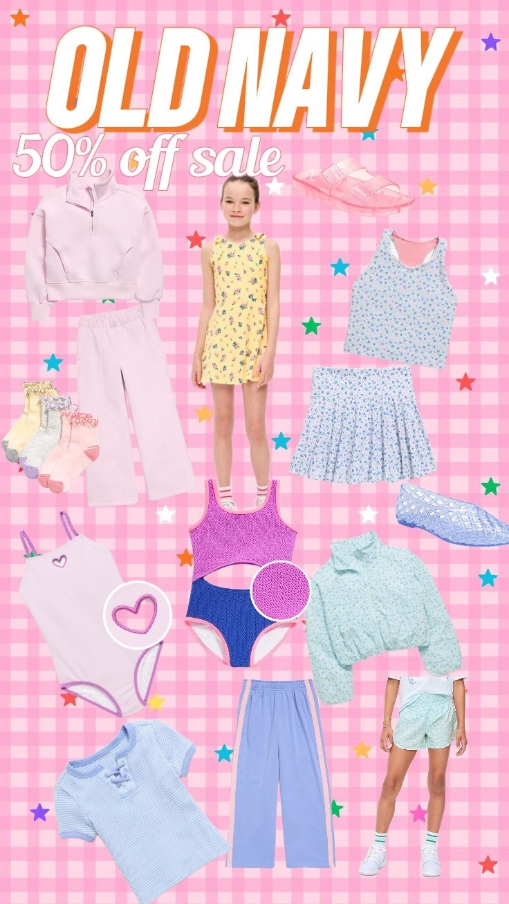 Huge Old Navy 50% off sale this weekend!! Fill those Easter baskets!!! Cutest girls spring clothes on sale!!