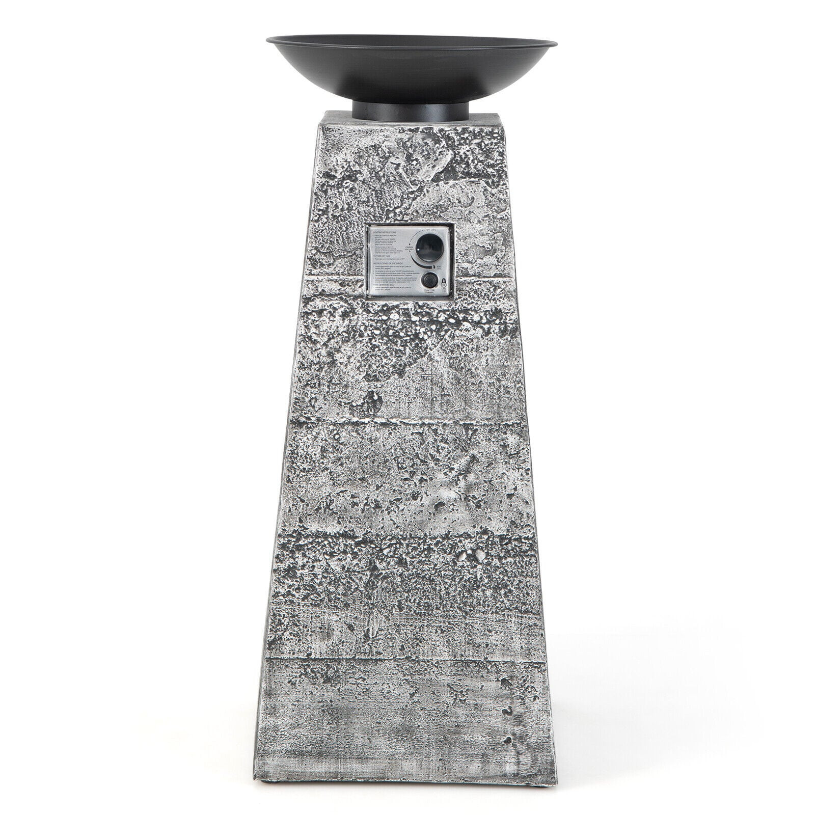 Lowe's 20-in W 30000 Maximum BTUs Steel Rectangle Liquid propane Fire pit Stainless Steel | 10641HYJT | Lowe's