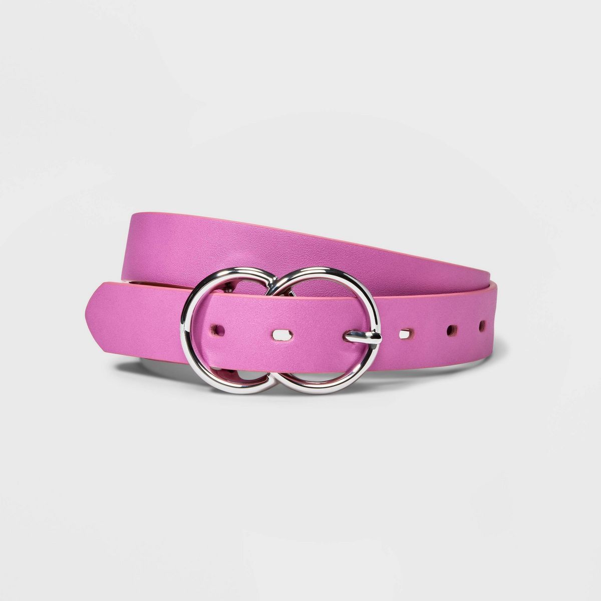 Women's Double Buckle Belt - A New Day™ Pink | Target