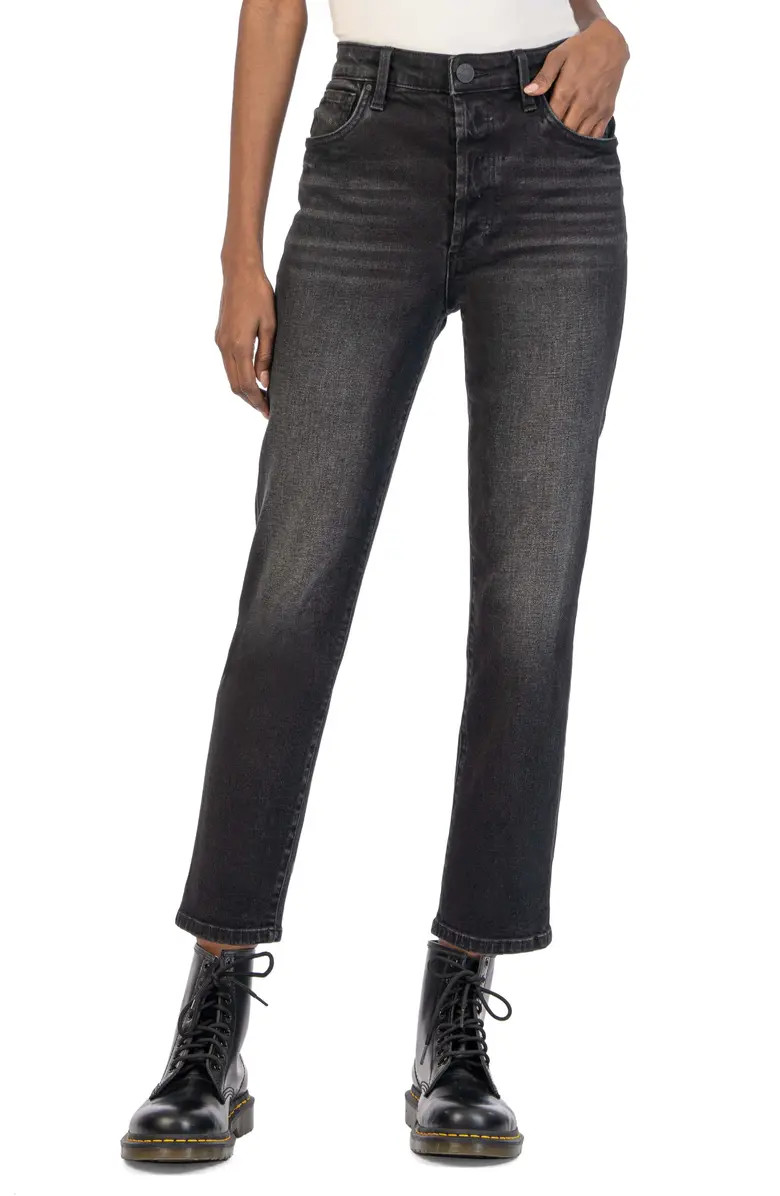 KUT from the Kloth Reese Fab Ab High Waist Straight Leg Jeans | Nordstrom | Nordstrom