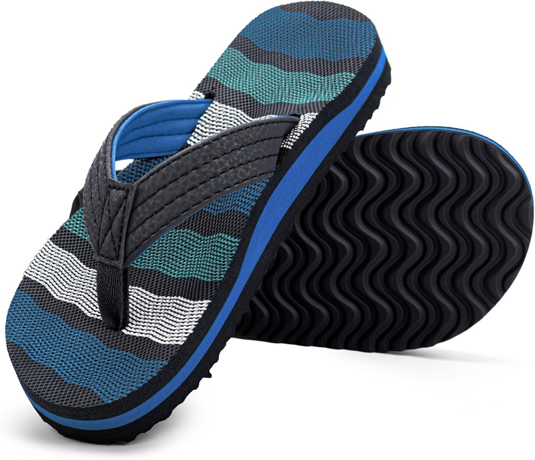 INMINPIN Kids Boys Girls Flip Flops Comfort Quick-Dry Beach Pool Aqua Thong Sandals(Little Kid/Bi... | Amazon (US)