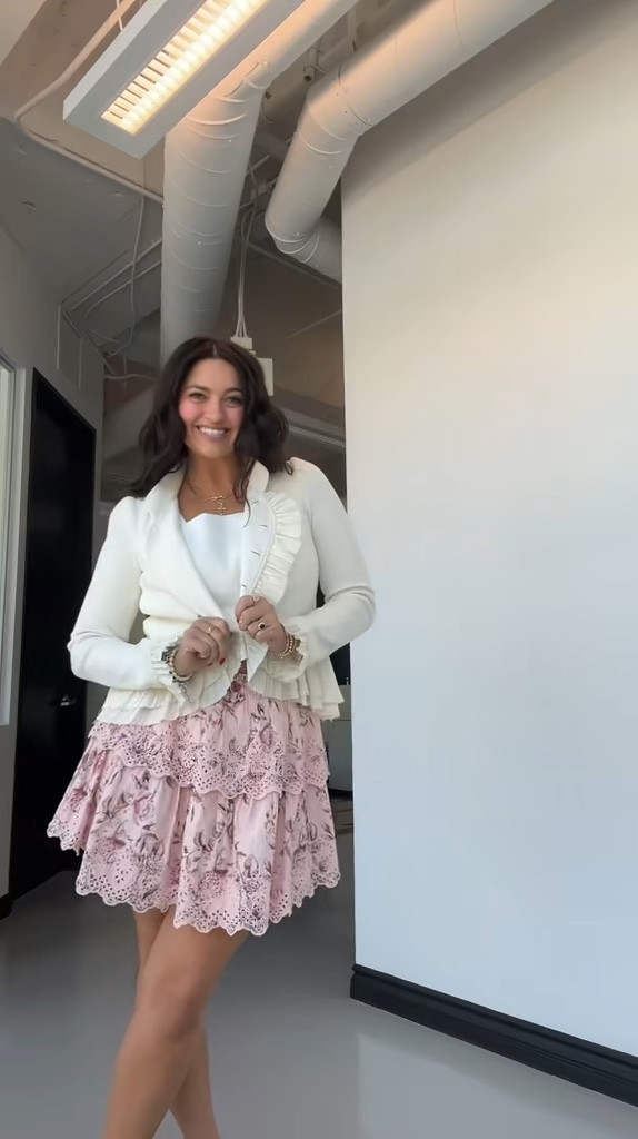 Work outfit of the day - July 17, 2024

skirt - GAP x Loveshack Fancy [size L, 2023]
shirt - tj maxx
jacket - Free People [size M, 2011] 

#LTKMidsize #LTKWorkwear