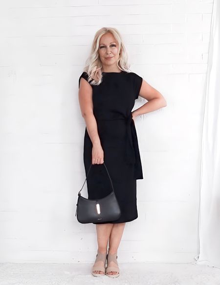 Elevated casual black midi dress for women Over 50 / Over 60 / Over 40 / Classic Style / Minimalist / Neutral / European Style



#LTKover40 #LTKSeasonal #LTKstyletip