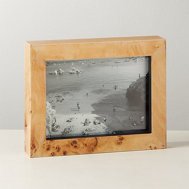 Burl Wood Picture Frame 5"x7" + Reviews | CB2 | CB2