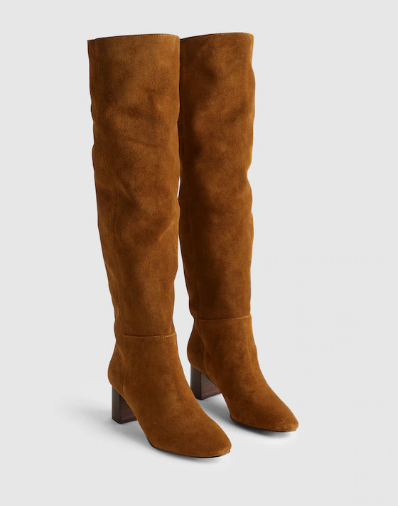 The Sylvia Over-The-Knee Boot in Suede | Madewell | Madewell