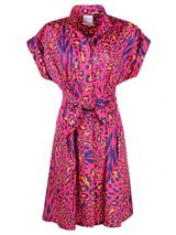 Rocky Dress Pink Cheetah Print | Finley Shirts