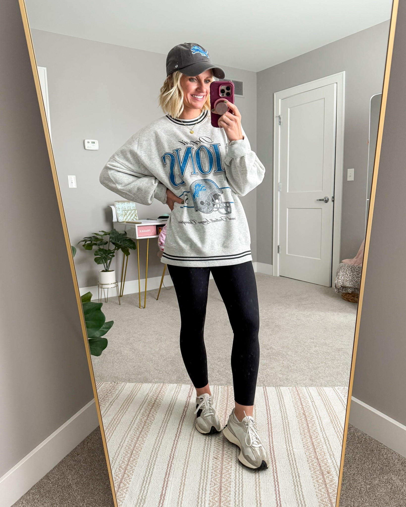 Lions season has officially started! I’m loving this sweatshirt from Abercrombie! 
Sweatshirt- small
Leggings- small (core: THRIFTYWIFEXSPANX for 15% off) 

#LTKSeasonal #LTKStyleTip #LTKOver40