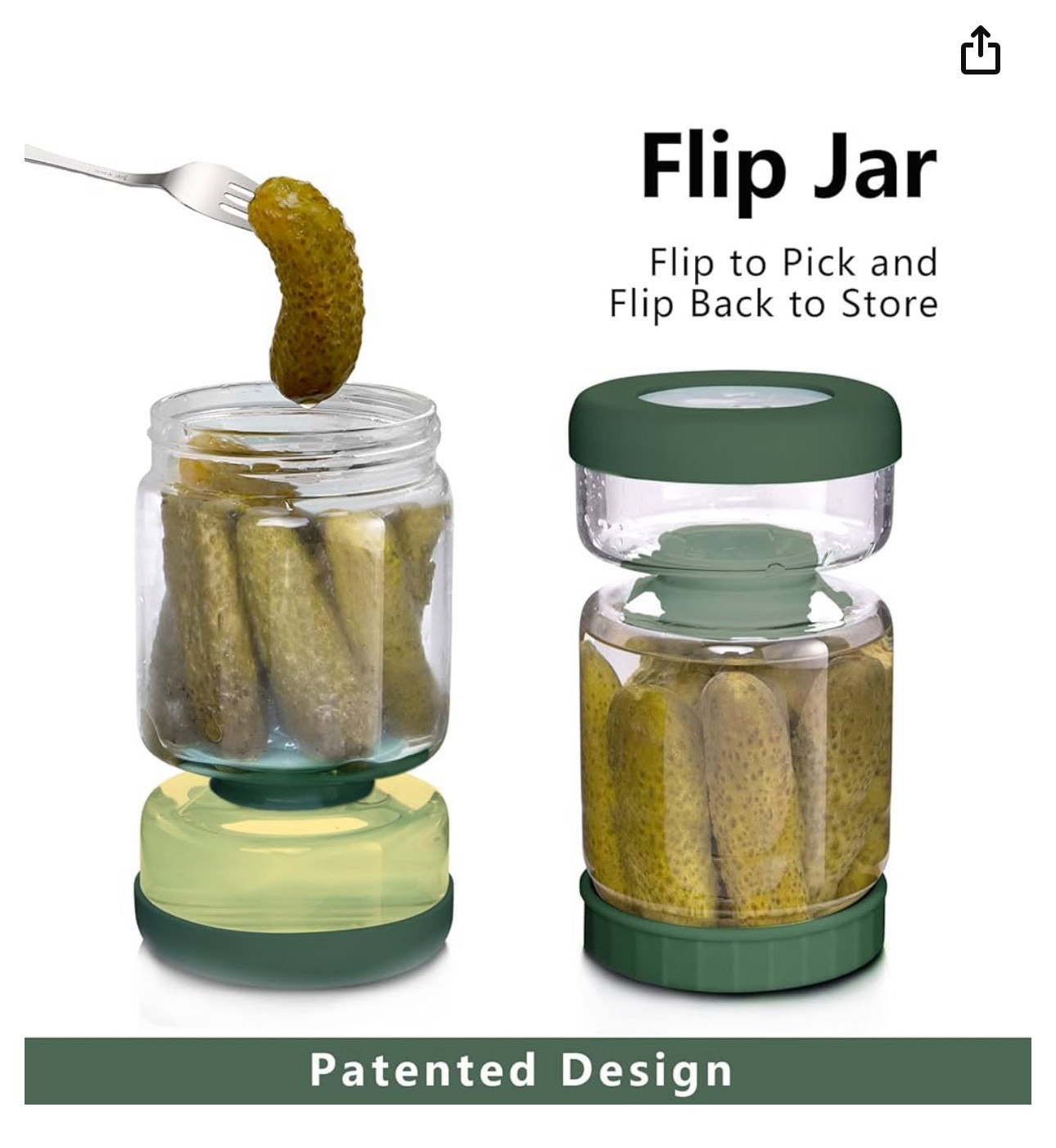 WhiteRhino Hourglass Glass Pickle Jar (Airtight) 34 oz, kitchen must-haves

#LTKhome #LTKCyberWeek #LTKfindsunder50