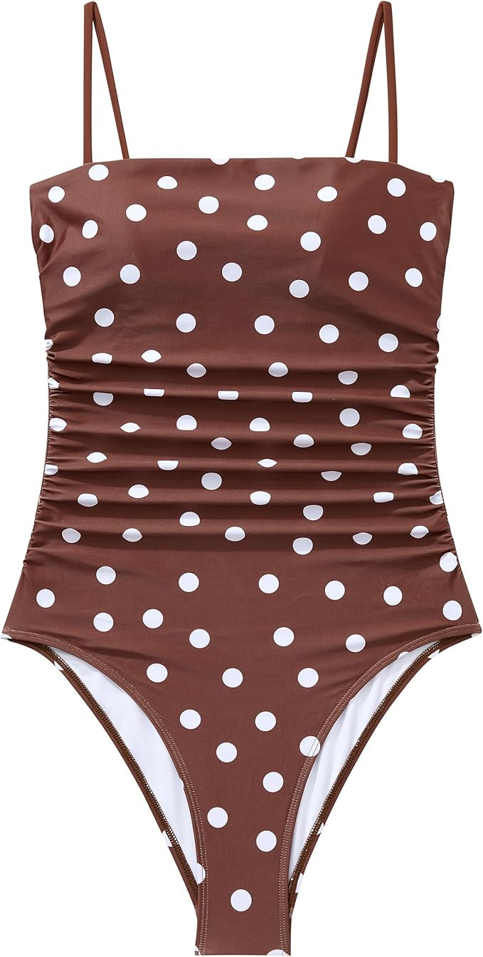 SUUKSESS Women Sexy One Piece Swimsuit Tummy Control Square Neck Bathing Suit | Amazon (US)