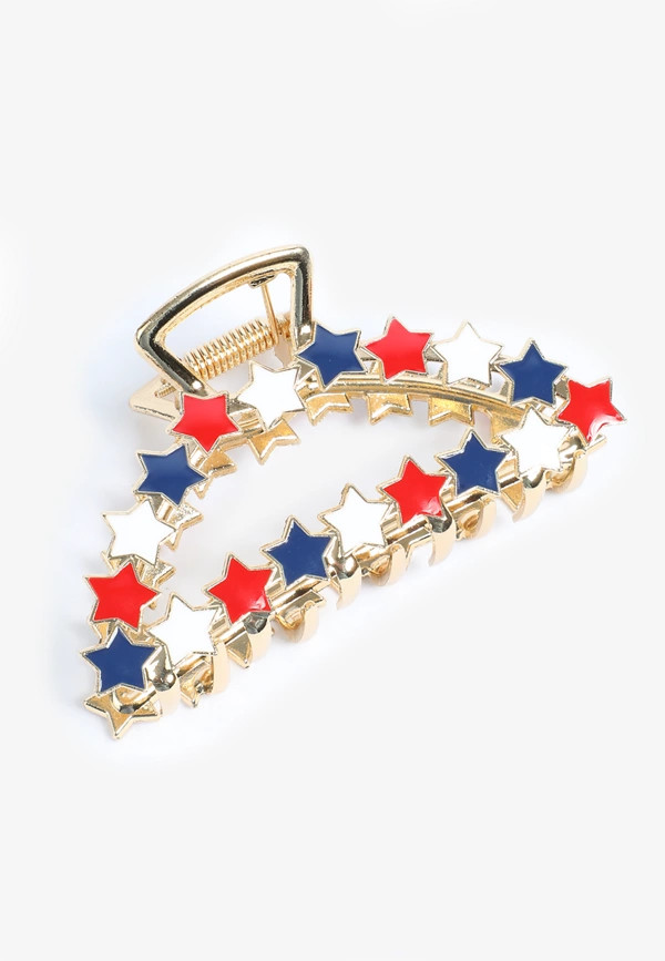 Americana Stars Claw Hair Clips | Maurices