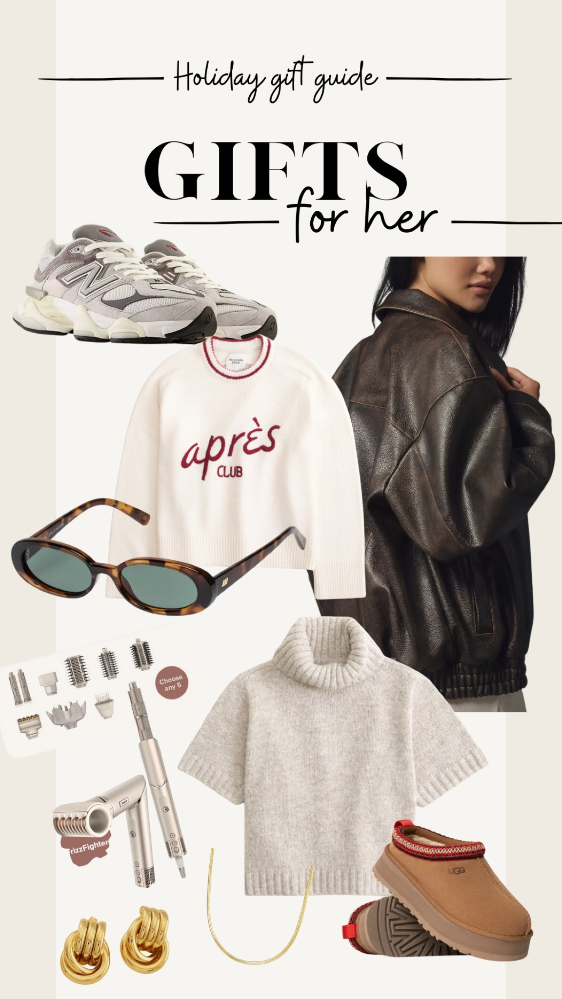 2024 Holiday Gift Guide!

Gifts for her. 💅

#giftsforher #gifting #giftguide #abercrombie #newbalance #sharkflexstyle #amazon #anthro