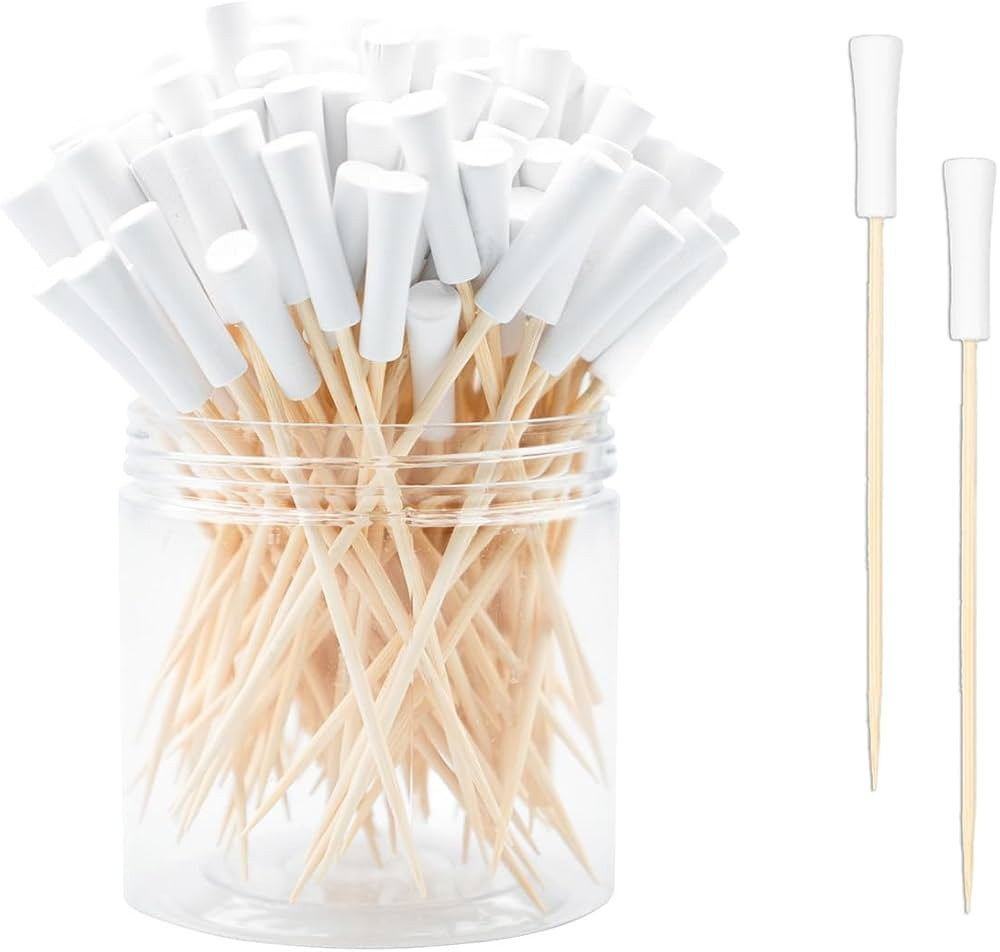 120 PCS Cocktail Picks Bamboo Toothpicks Pineapple Flamingo Beach Cactus Palm Leaf Handmade for A... | Amazon (US)